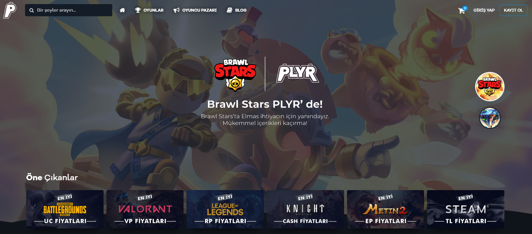 PLYR Web Sitesi Online Alışveriş